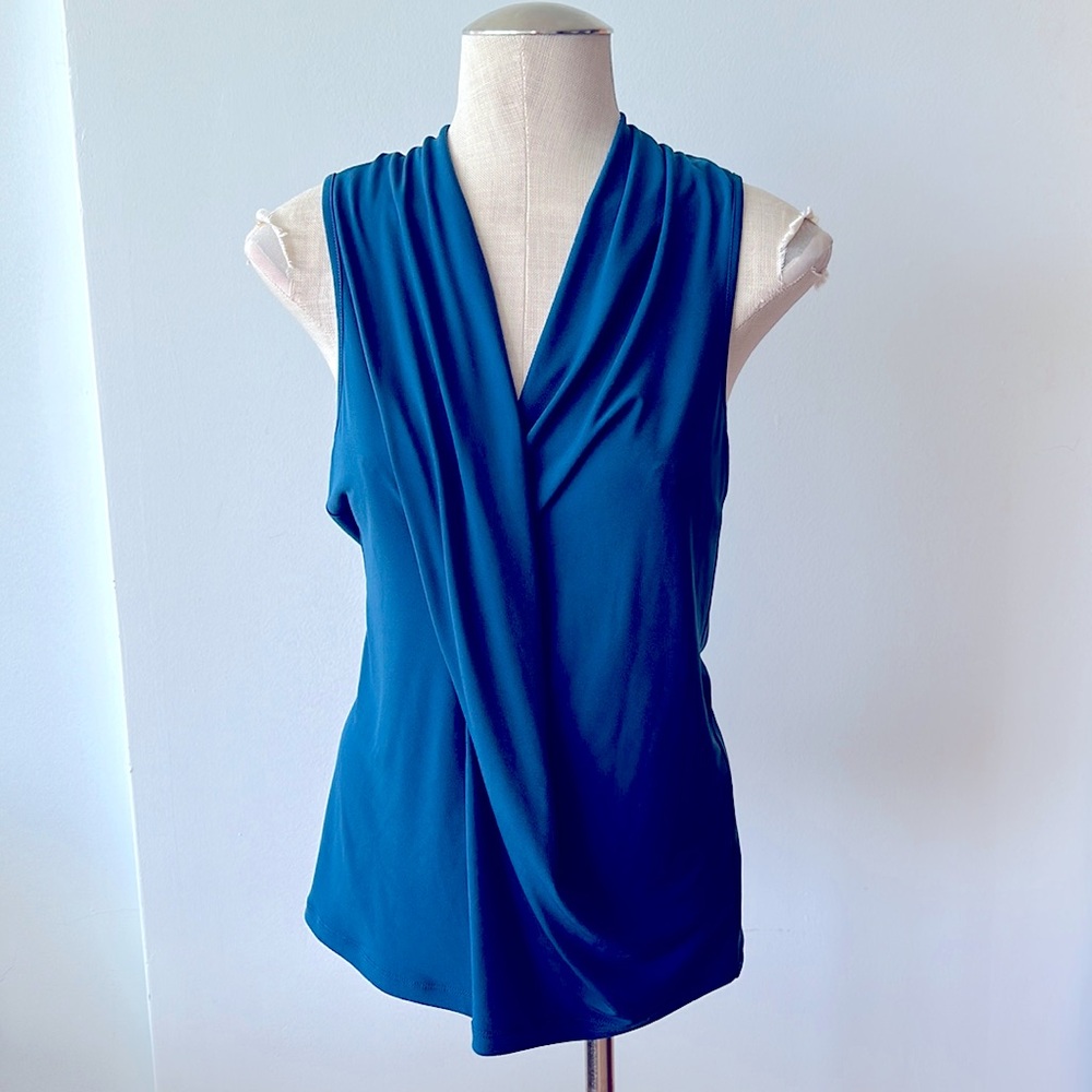 Blue sleeveless Graham & Spencer top